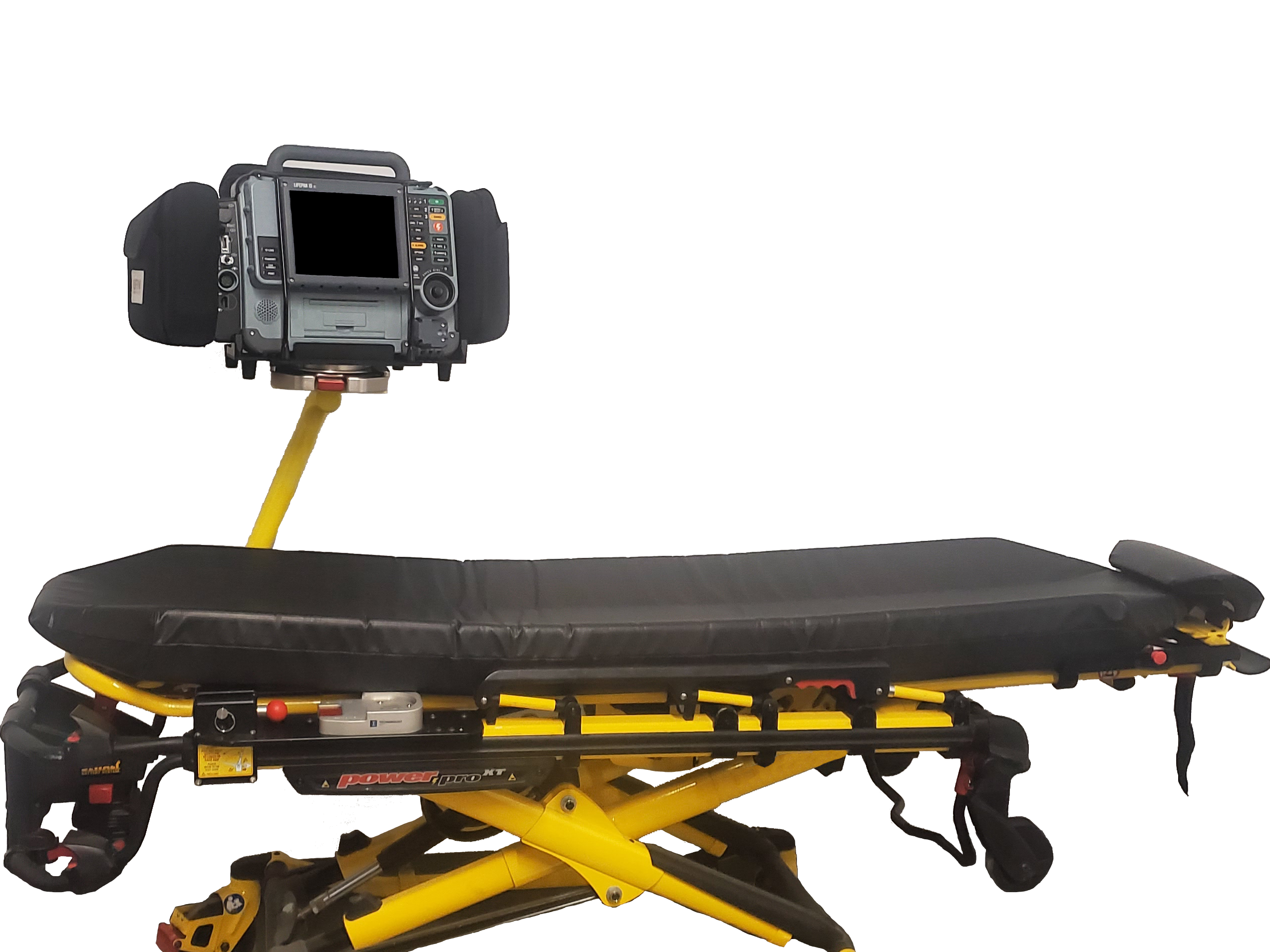 BP35-LP with medical device on the stretcher